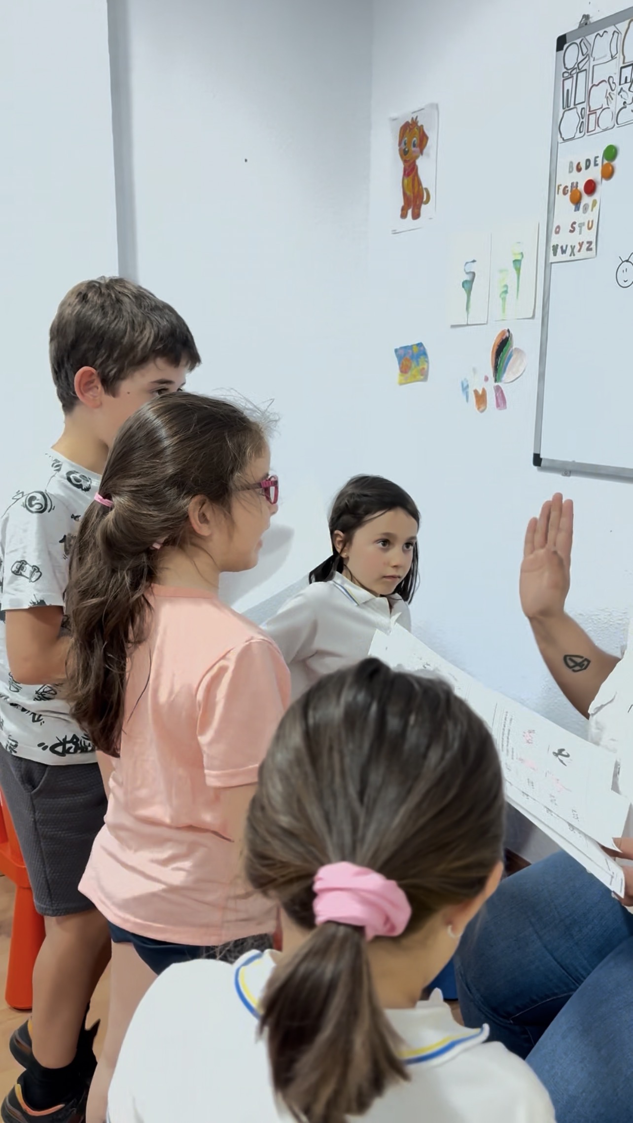 Estudiantes de infantil aprendiendo inglés Great Little People La Vaguada Madrid